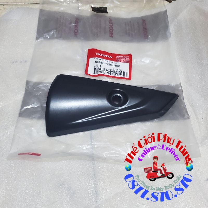 Ốp pô - Vỉ pô - Sonic 150 zin Honda nhập khẩu Indonesia - 18356-K56-N00-ID