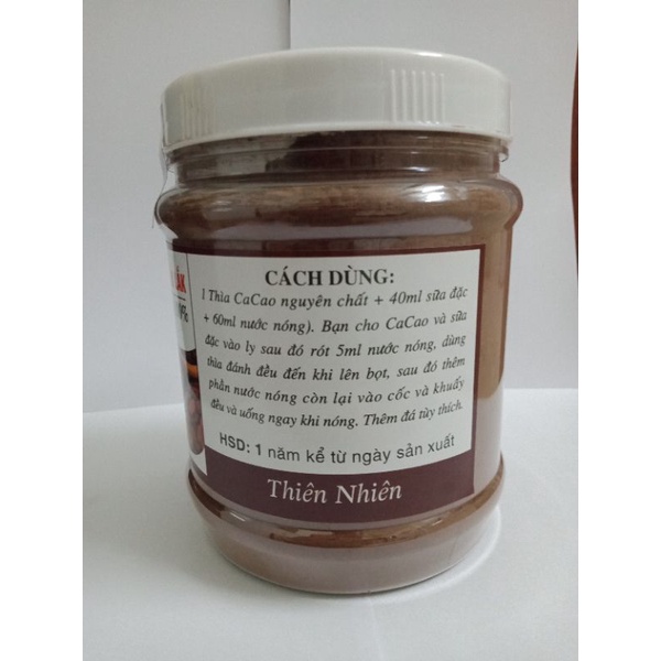 450gr - 500gr bột cacao cao cấp nguyên chất Đắk Lắk chuẩn ngon