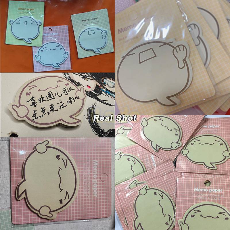 ⭐ iLado ⭐  20 tờ giấy note ghi chú biểu cảm dễ thương đầy cảm hứng Phim hoạt hình in giấy màu văn phòng phẩm dụng cụ học tập đồ dùng học tập thiết bị văn phòng