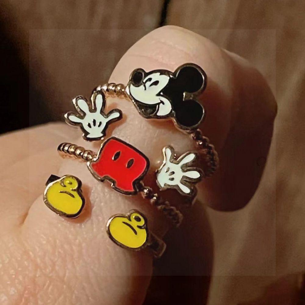 Nhẫn Hở Nhiều Lớp Hình Chú Chuột Dễ Thương Cổ Điển Sang Trọng Thời Trang Cho Nữ