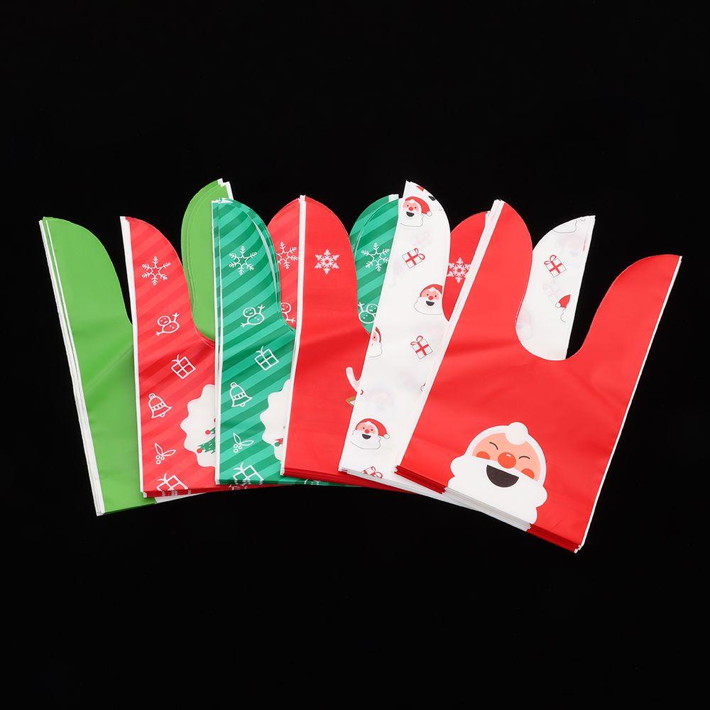 Bộ 10 Túi Đựng Kẹo Giáng Sinh Năm Mới Tai Thỏ Dài Xinh Xắn