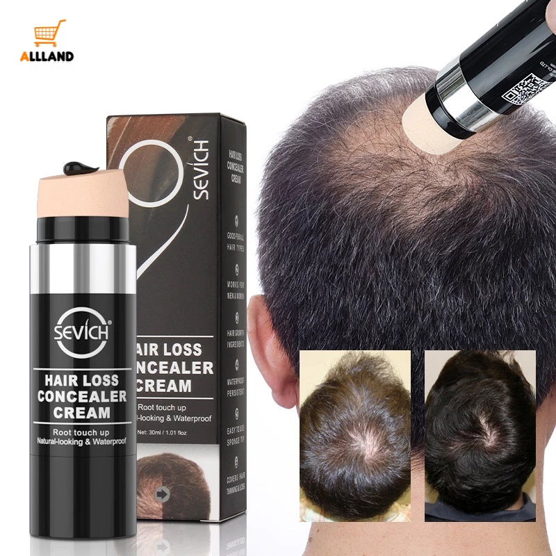 Kem Che Khuyết Điểm Chân Tóc 30ml Chống Thấm Nước Màu Đen Cho Nam Nữ