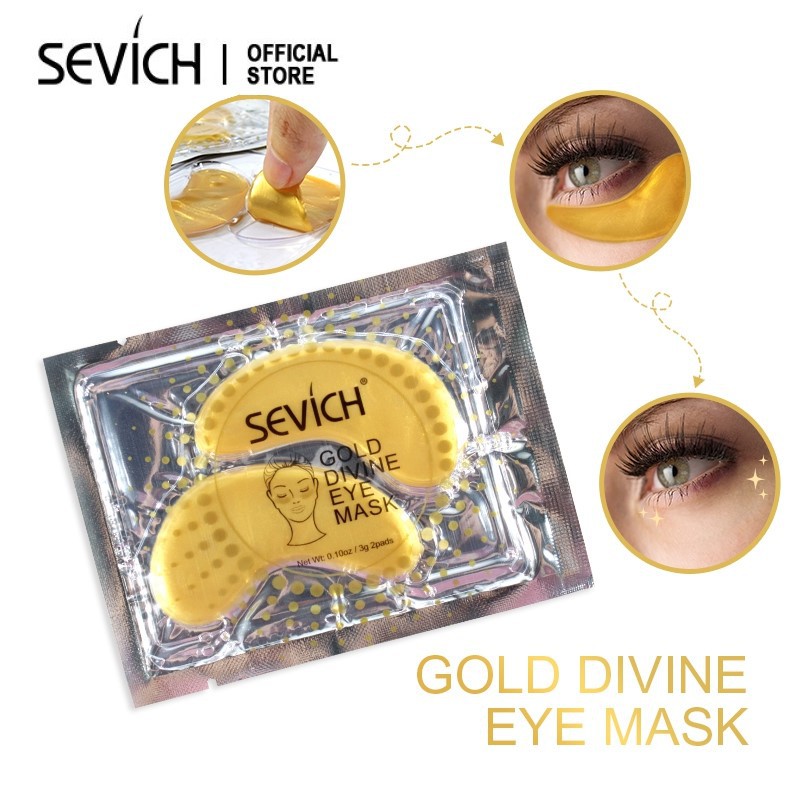 Mặt nạ SEVICH chiết xuất từ vàng 24k dưỡng ẩm làm mờ quầng thâm mắt
