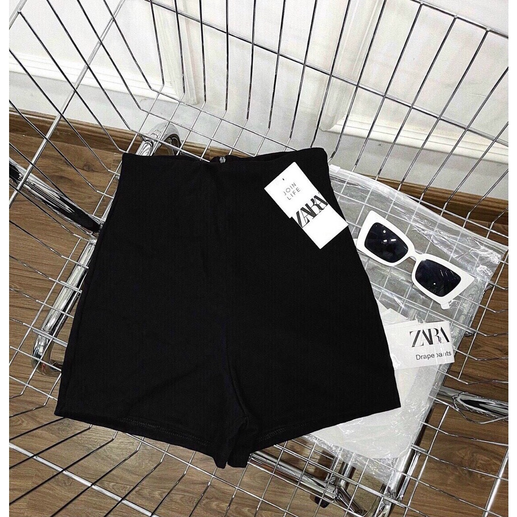 Quần đùi nữ cạp cao bó đùi biker short ôm dáng thể thao - Quần black funoff short nữ lưng cao mặc nhà gym | BigBuy360 - bigbuy360.vn