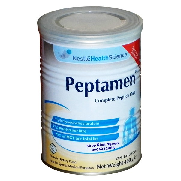 Sữa dinh dưỡng cho người kém hấp thu Peptamen hộp 400gr