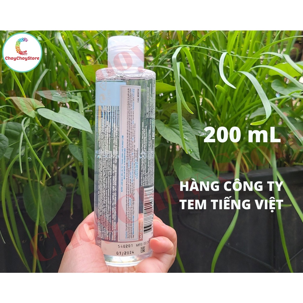 [TEM CTY] La Roche Posay Micellar Water Ultra Sensitive Skin 100mL 200mL &amp; 400mL  - Nước tẩy trang cho da nhạy cảm