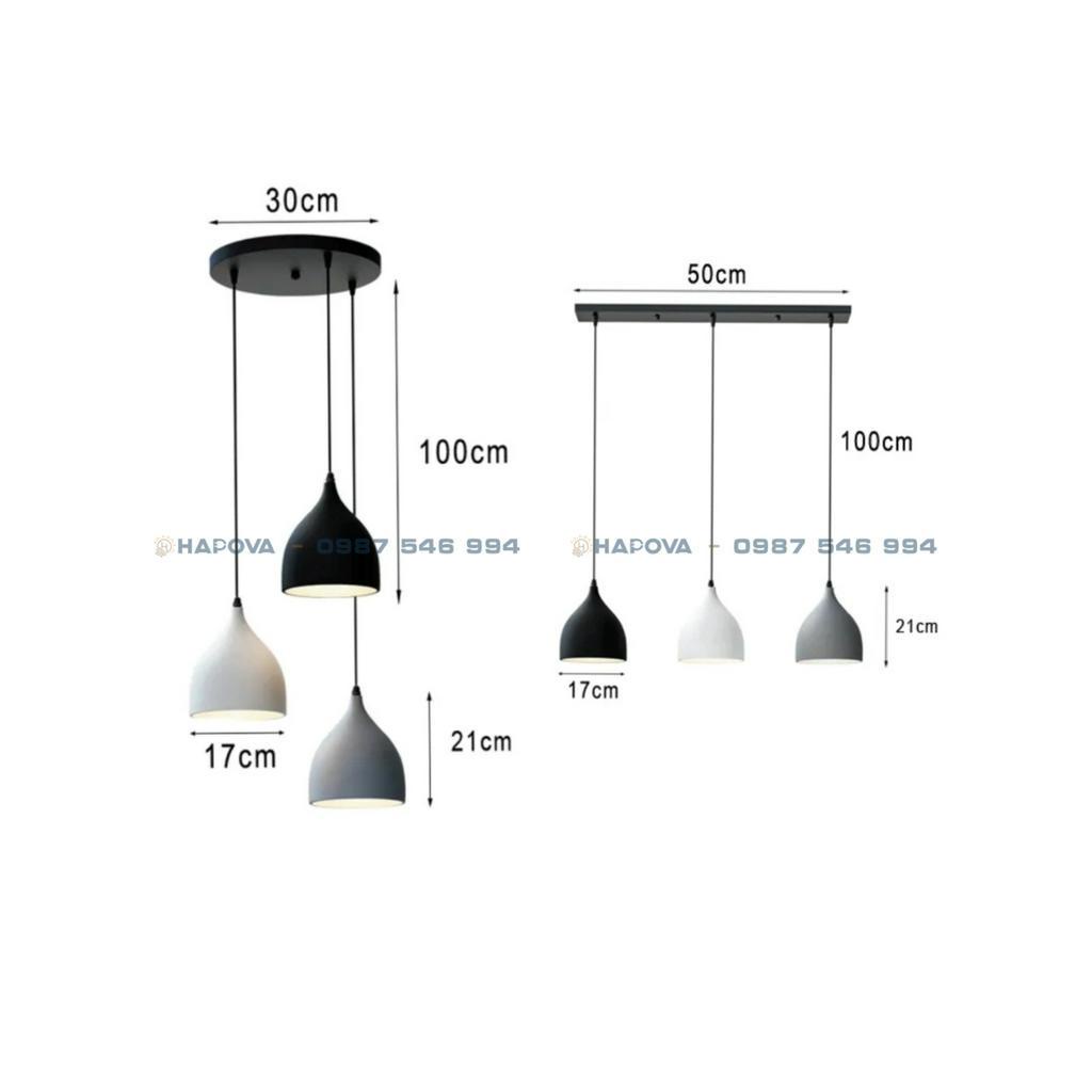 Đèn thả trần giọt nước bé HAPOVA PAZIMI 8010 cỡ 170mm