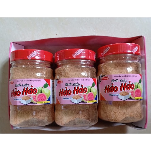 Muối Chấm Hảo Hảo Tôm Chua Cay 120g, muối hảo hảo chính hãng