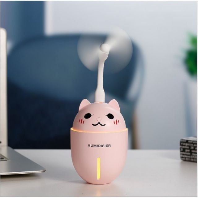 [Mã ELMS10 giảm 6% đơn 50K] MÁY PHUN SƯƠNG MINI HÌNH CHÚ MÈO TÍCH HỢP ĐÈN TẶNG KÈM ĐÈN QUẠT USB ( Giao Mầu Ngẫu Nhiên )