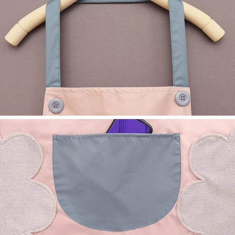 Tạp dề nấu ăn chống nước có in hình hoạt hình xinh xắn