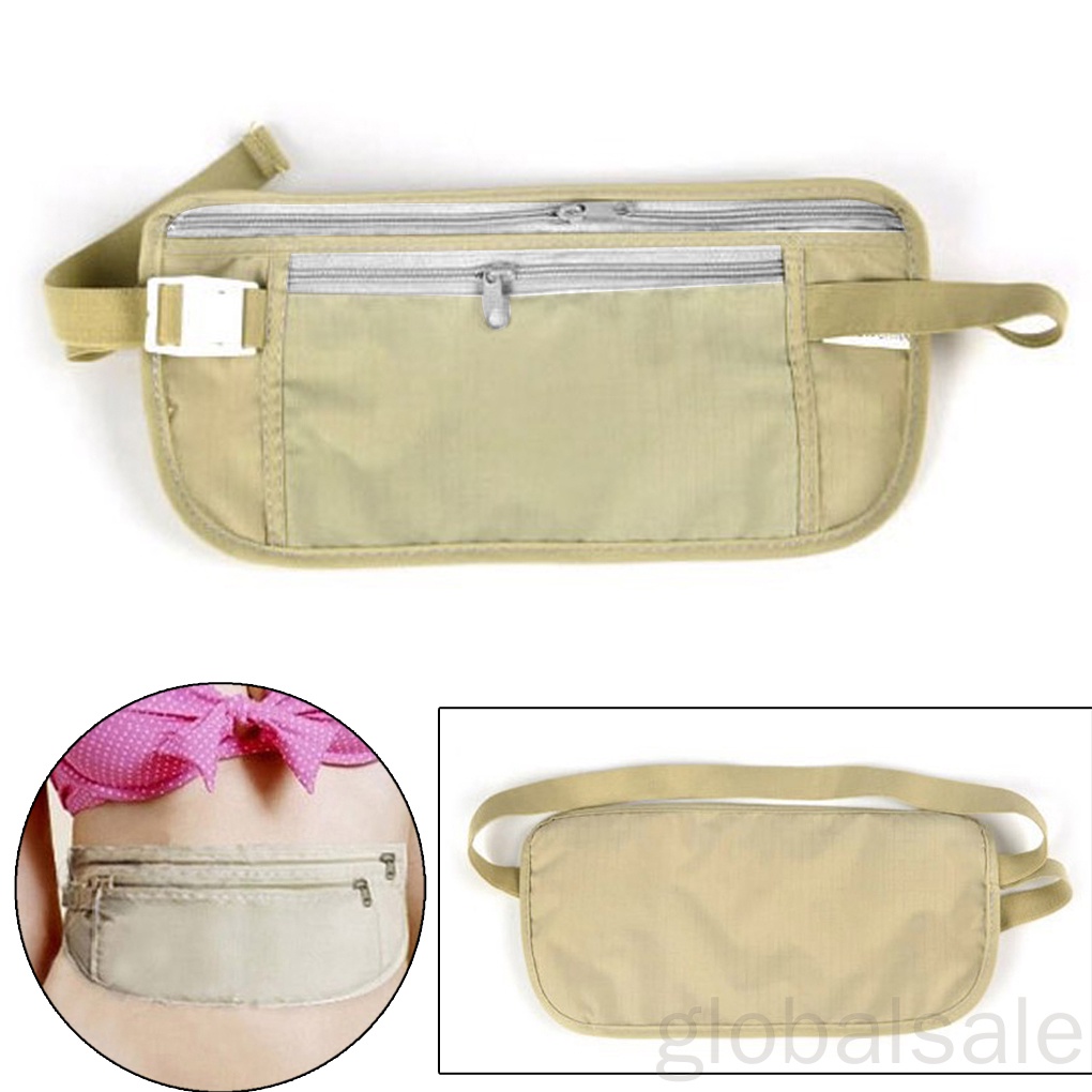 Túi đeo thắt lưng unisex bằng nylon dùng đi du lịch