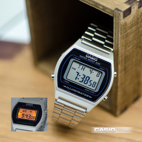 (Ảnh Thật) Đồng hồ Casio Nam/ Nữ B640 fullblack-Silver-Rose - Hàng chính hãng - Fullbox tem tag - BH1 năm