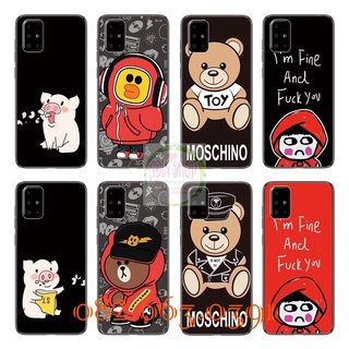 Ốp lưng Samsung M51 dẻo in hình Moschino