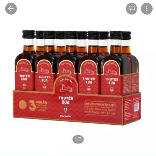 NƯỚC MẮM NHĨ THUYỀN XƯA 33N ĐỘ ĐẠM - 10 CHAI/LỐC - 65ML/CHAI
