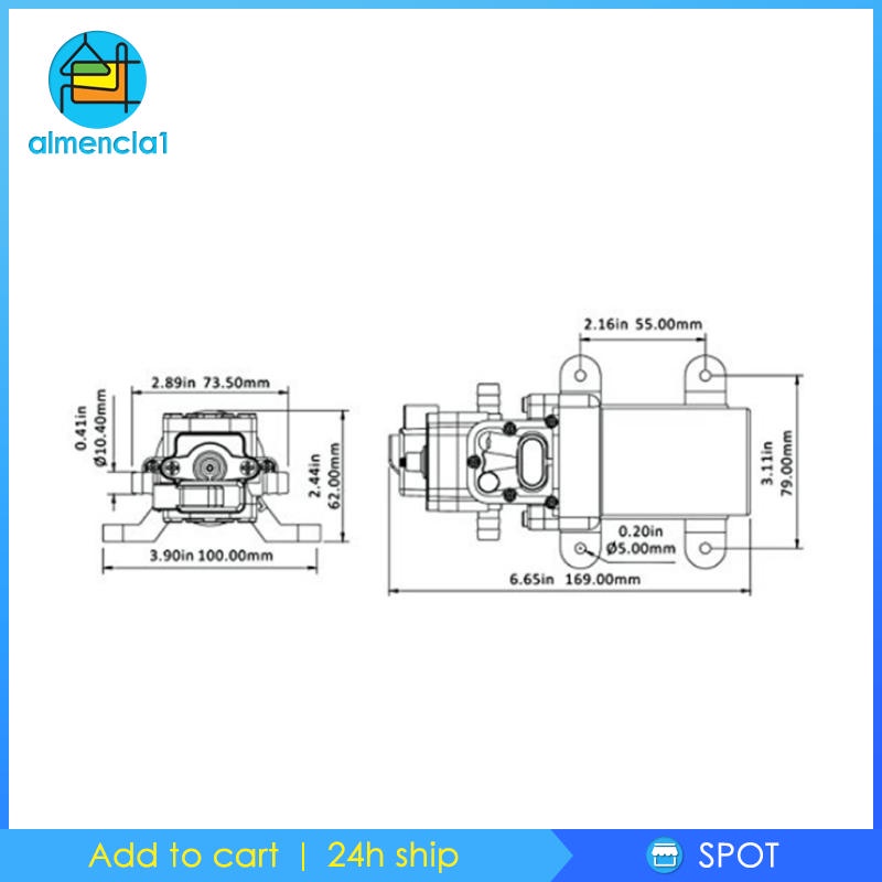 Thuyền điện Seaflo 24V có mức độ PRESSURE PUMP 35 PSI cho RV Marine
 | BigBuy360 - bigbuy360.vn