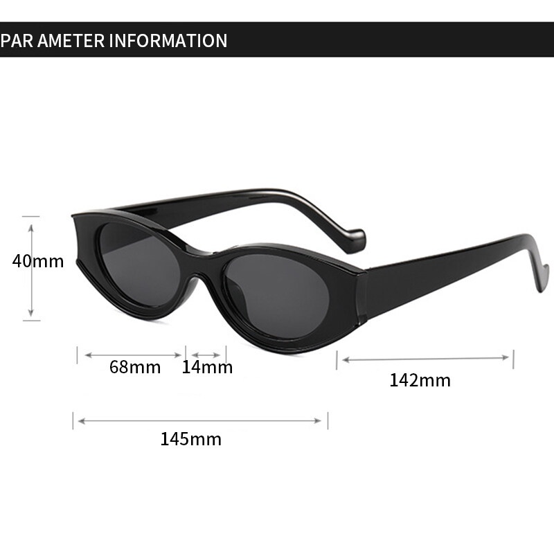 Kính Mát Gọng Oval Họa Tiết Chấm Bi Phong Cách Retro Thời Trang