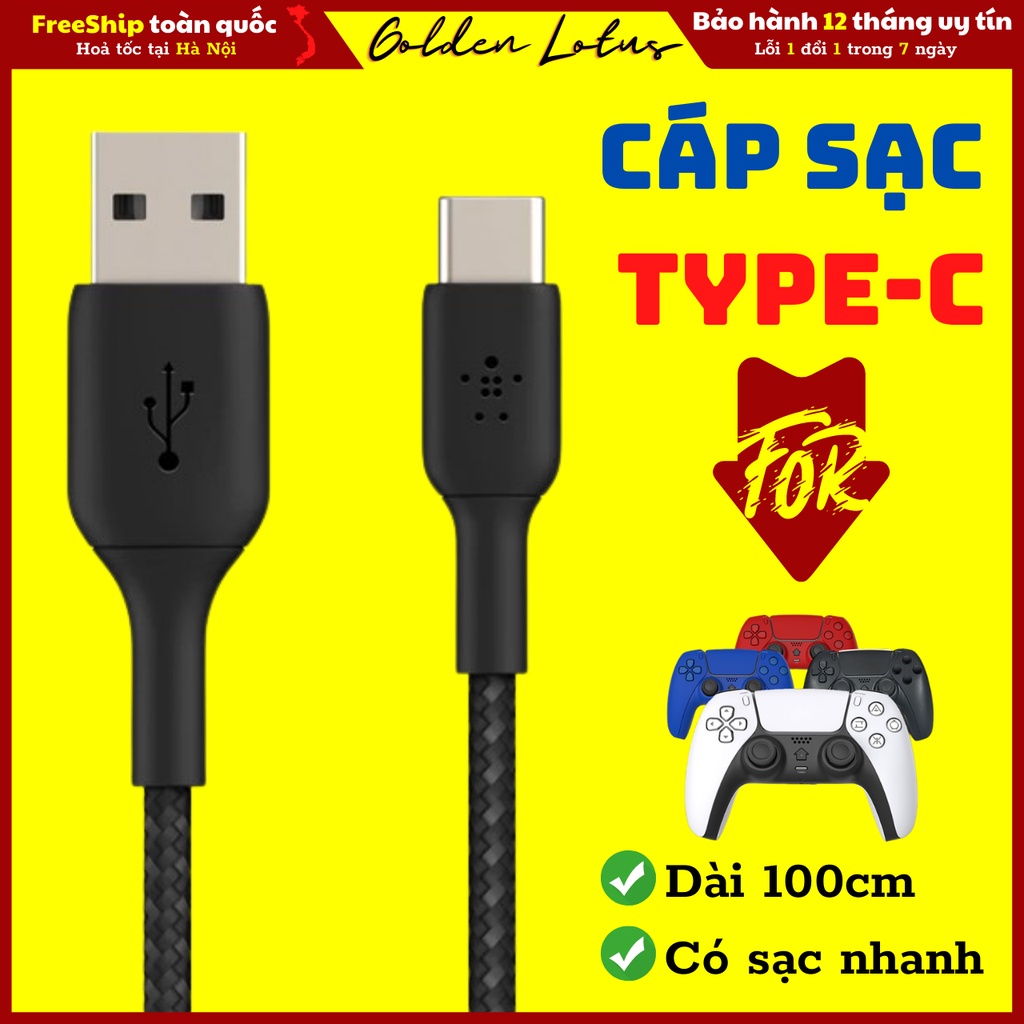 Phụ kiện PS5 𝓠𝓾à 𝓽ặ𝓷𝓰 𝓴𝓱𝓲 𝓶𝓾𝓪 𝓽𝓪𝔂 𝓬ầ𝓶 𝓟𝓢5 𝓽ạ𝓲 𝓢𝓮𝓷𝓿𝓪𝓷𝓰𝓢𝓱𝓸𝓹 Cáp sạc chân Type C - USB dành cho tay cầm PS5 (P4 Plus)