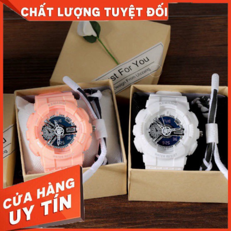 Đồng hồ thời trang nam nữ Candycat mẫu chạy kim giả điện tử S91 - HÀNG MỚI VỀ
