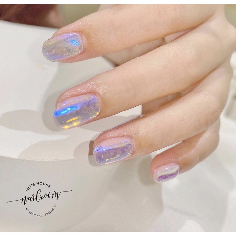 giấy thuỷ tinh ẩn aurora nail 2021