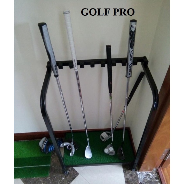 Giá để gậy golf loại khung thép cài được 9 gậy chắc chắn shop GOLF PRO GD001