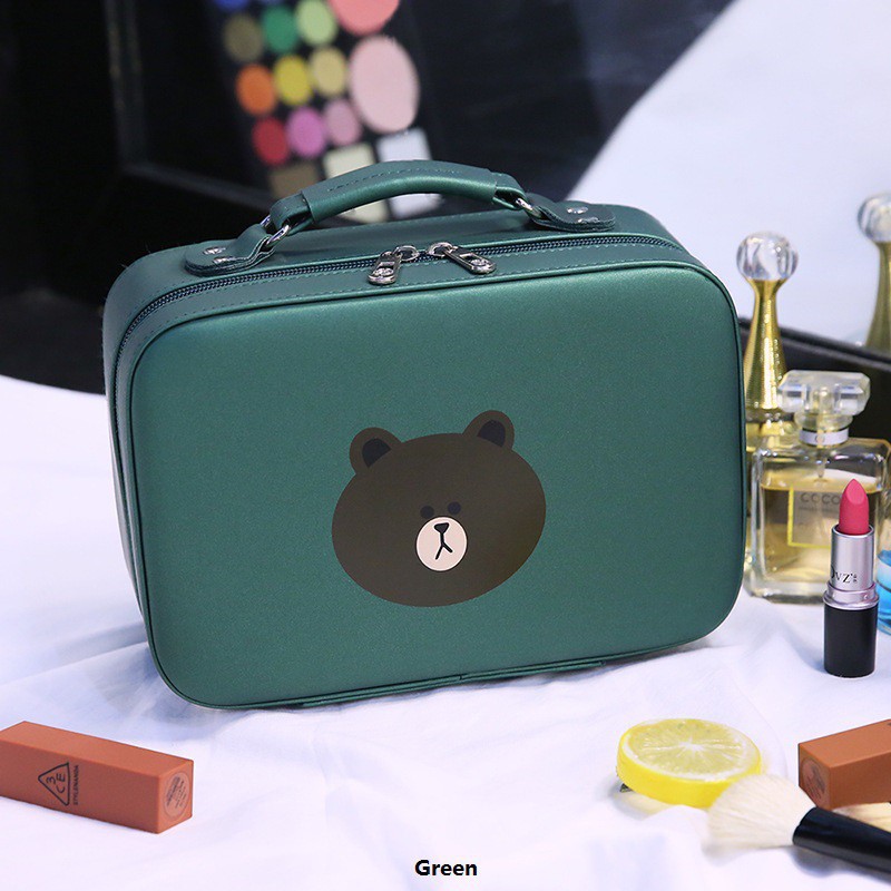 Túi đựng đồ trang điểm thiết kế đơn giản phong cách Hàn Quốc