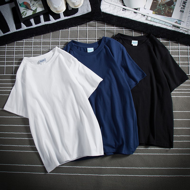 Áo thun Unisex Basic Tee, phông trơn nam nữ, áo tay lỡ oversize form rộng hai màu cơ bản | BigBuy360 - bigbuy360.vn