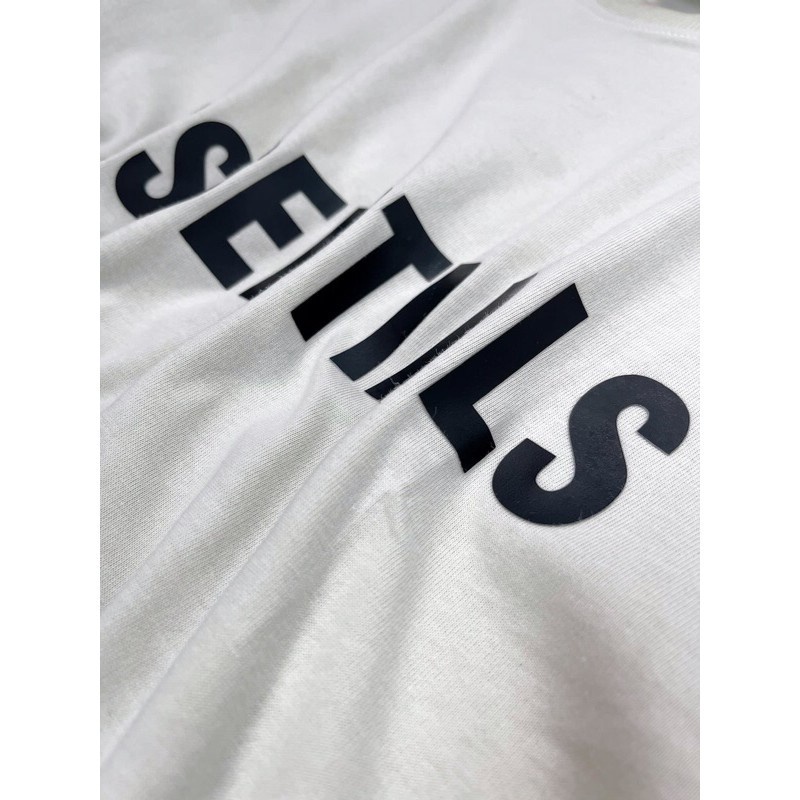 Áo phông nam AZILA Chữ Essential chất liệu 100% cotton thoáng mát