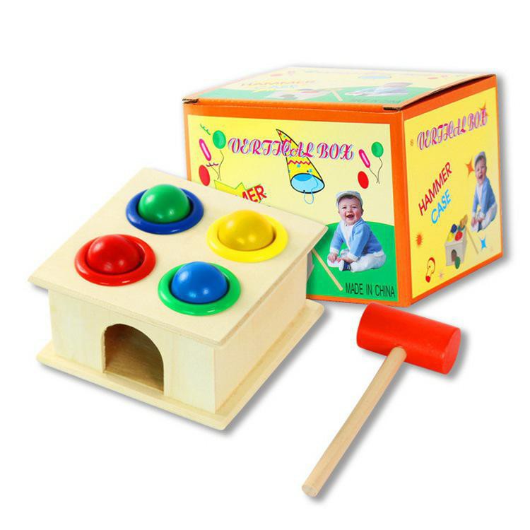 Đồ chơi đập bóng nhiều màu sắc vui nhộn bằng gỗ cho bé dochoigo.vn