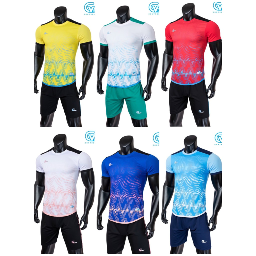 Áo bóng đá không logo Riki CONVIS-C100 vải mè cao cấp 6 màu