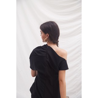 [Moda de Lita] Đầm lệch vai Coco Black Dress