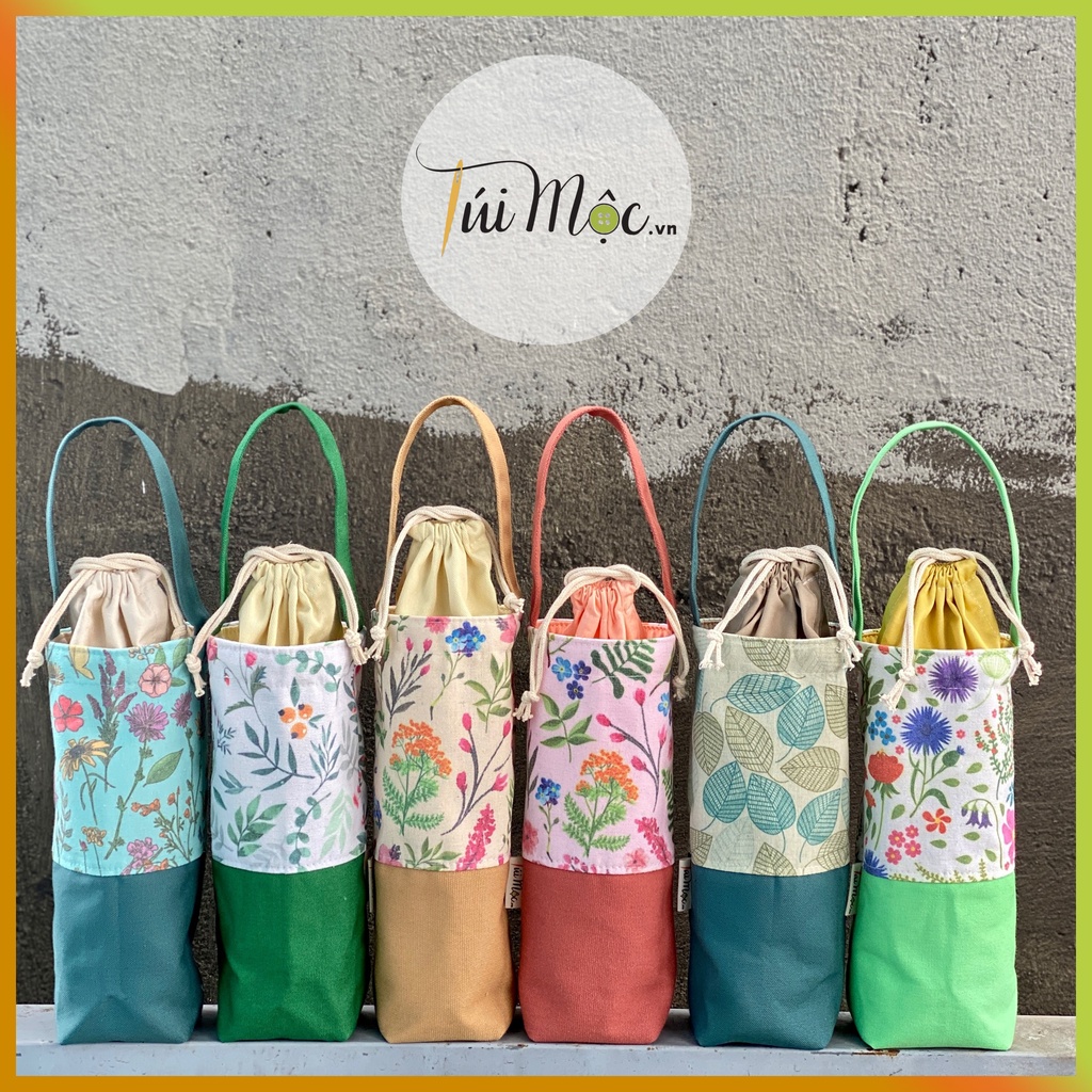 Túi vải bố Canvas đựng Ly Giữ Nhiệt/Bình Giữ Nhiệt dùng bảo vệ và chống trầy xước bình