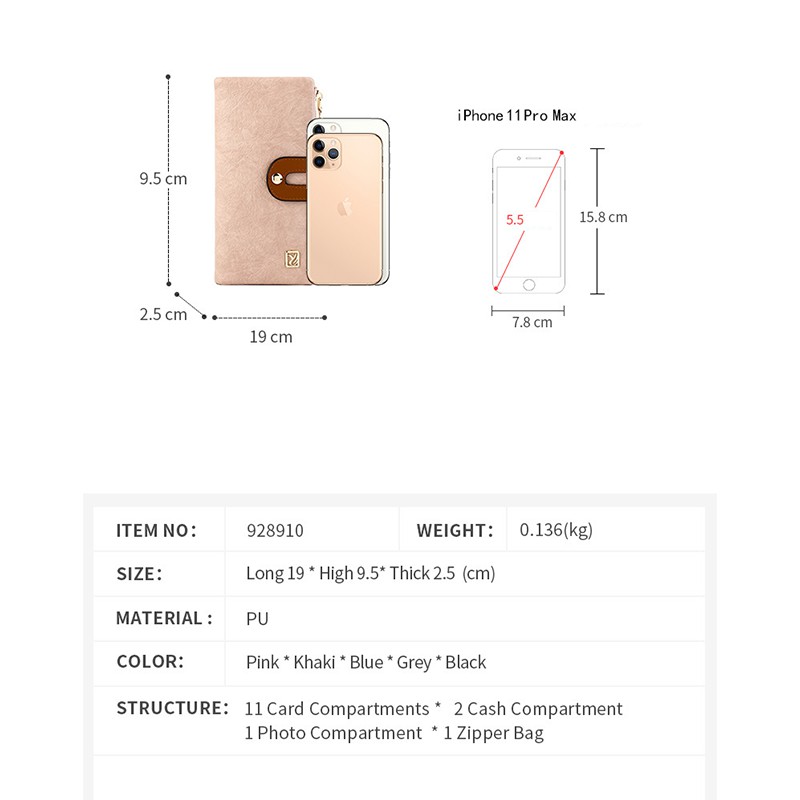Ví Nữ Dài Cao Cấp Chính Hãng TAOMICMIC Đựng Tiền Đựng Thẻ Độc Đáo Trẻ Trung Siêu Đẹp TM03 - Mozuno | BigBuy360 - bigbuy360.vn