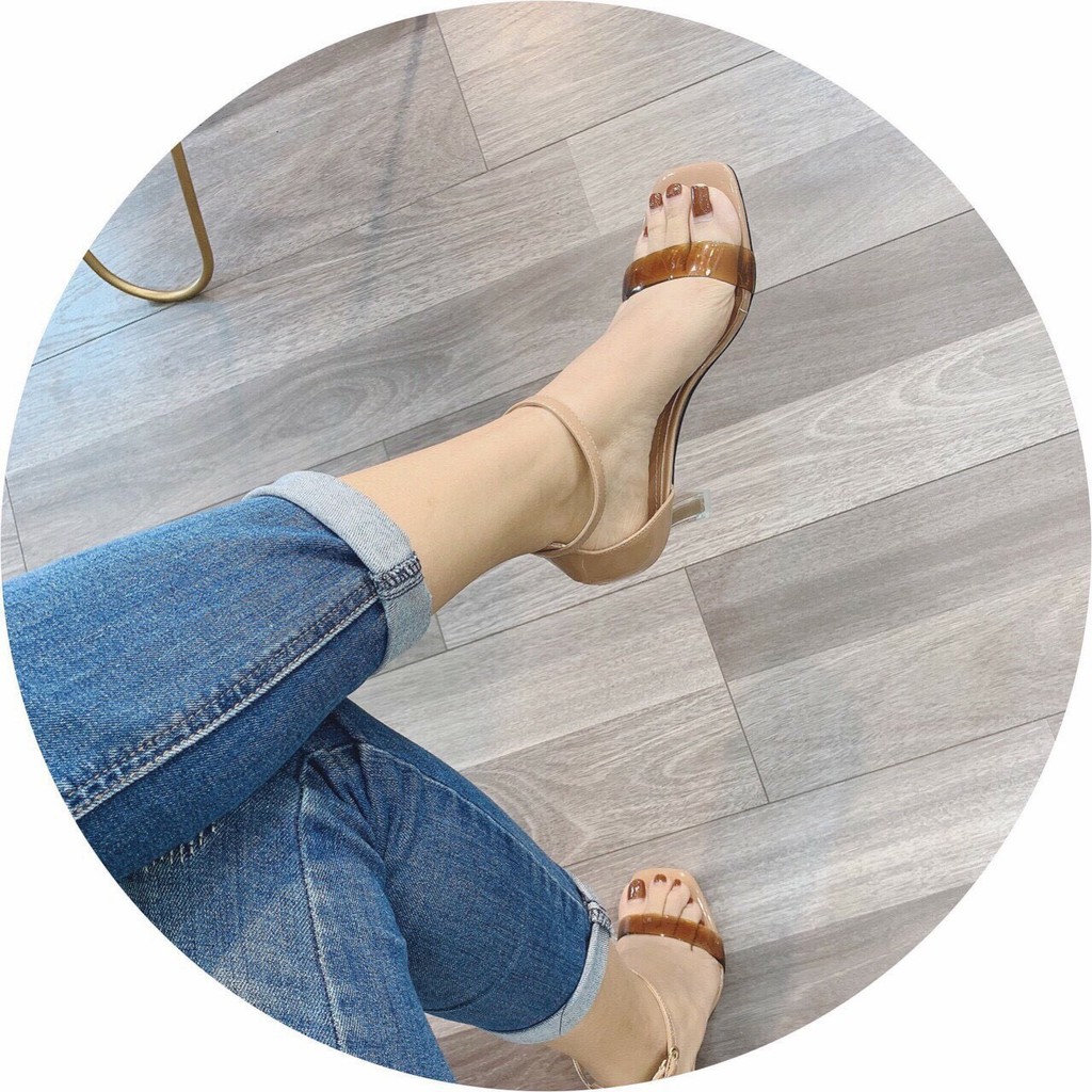 Dép nữ thời trang quai ngang gót cực sinh lên chân siêu điệu đà