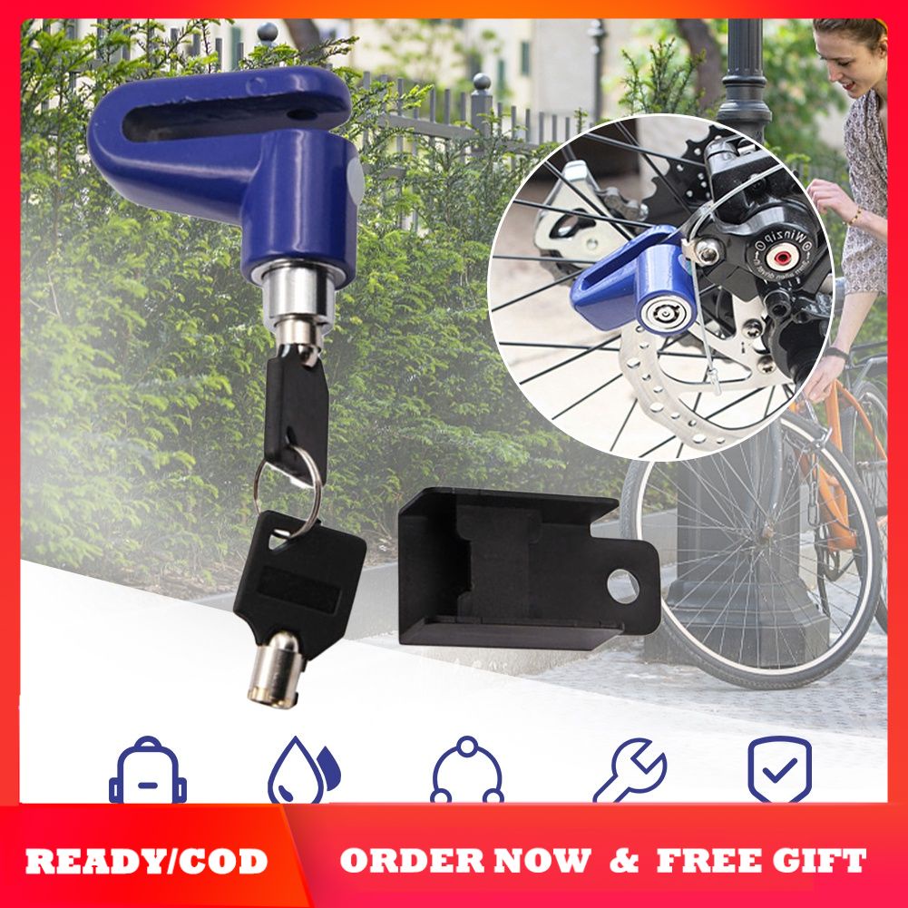 ❥HOT Người Bán Xe Đạp Khóa Chất Lượng Cao Hợp Kim Nhôm Xe Đạp Báo Động Khóa An Toàn Không Thấm Nước Xe Máy Phanh Đĩa Báo Động Khóa Scooter Khóa
