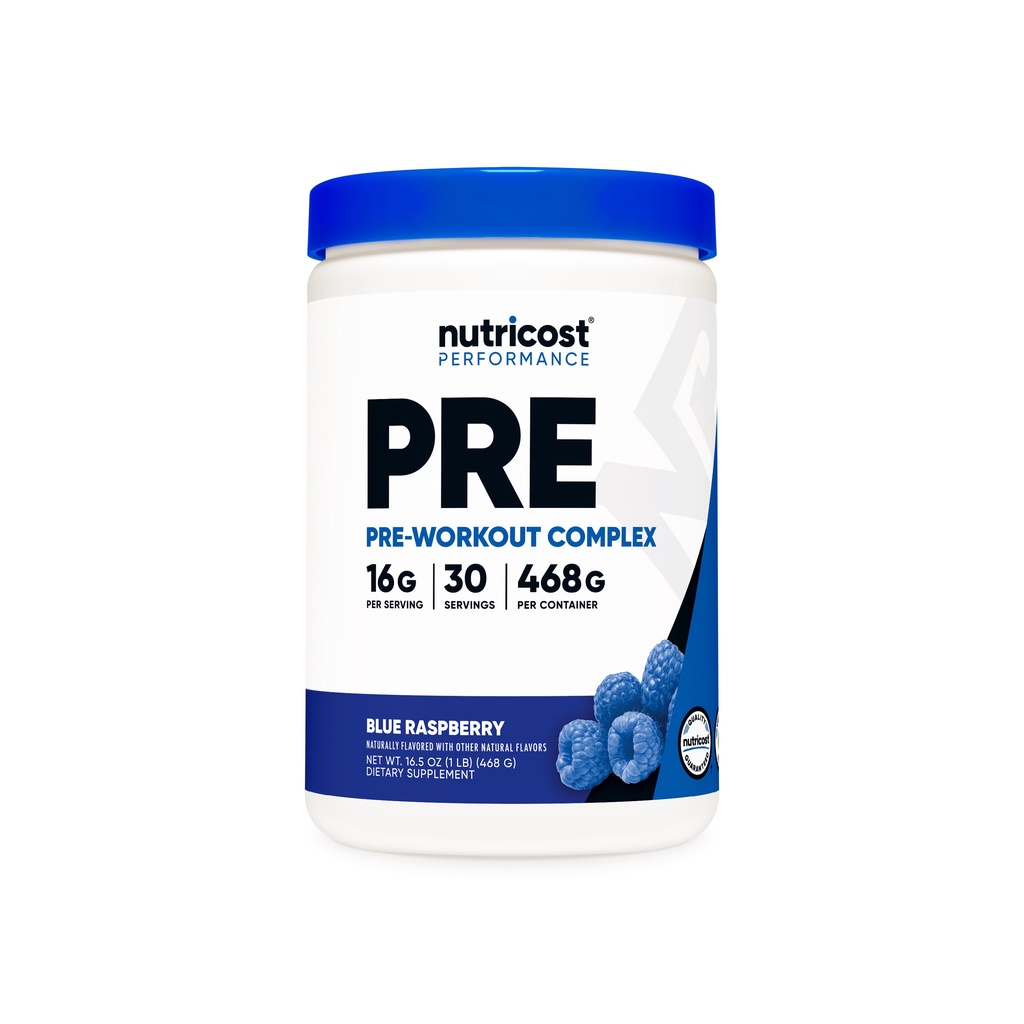 Bột Nutricost Pre-workout Complex  nhập Mỹ - Gymstore tăng sức mạnh, sức bền, năng lượng, giảm mệt mỏi