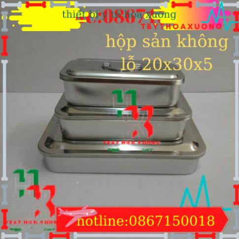 Khay Đựng Dụng Cụ Y Tế Kèm Nắp, Hộp Đựng Dụng Cụ Y Tế Inox Chất Lượng Cao