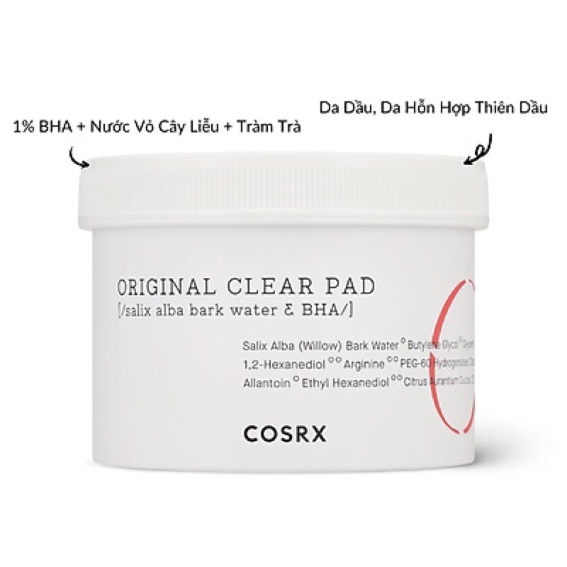 Bông làm tẩy da chết COSRX Pad