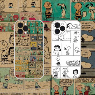 Retro Cartoon Snoopy Ốp lưng iPhone 11 pro max soft case IPhone 12 13 Pro Max cover IPhone 7 8 Plus SE 2020 X XR Xsmax