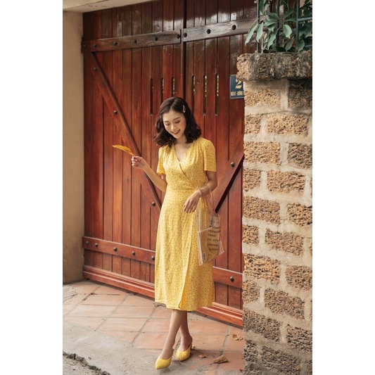 Annie Dress váy hoa nhí vàng Tiin Store