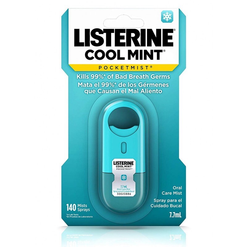 Xịt thơm miệng Listerine Pocketmist Cool Mint xuất xứ Mỹ 7.7ml