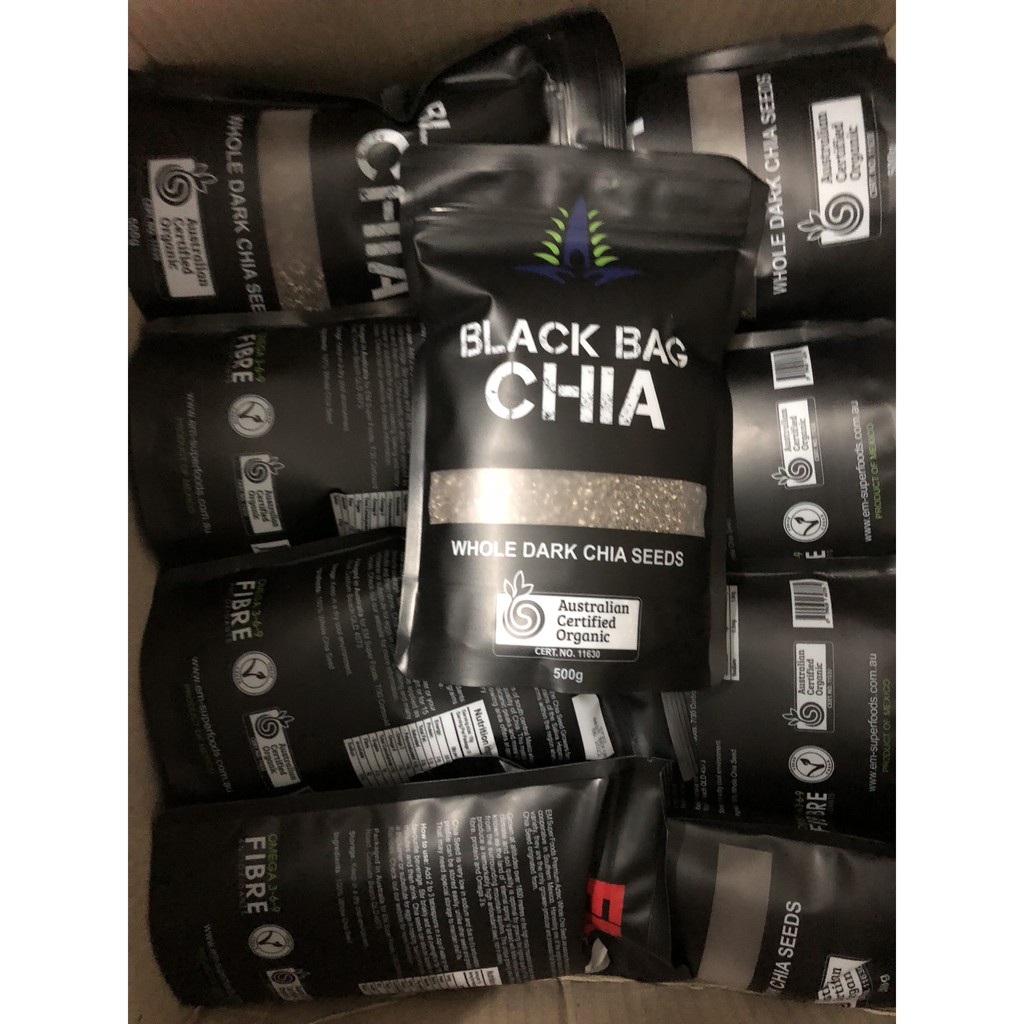 Hạt chia Úc Black Bag Chia gói 500g