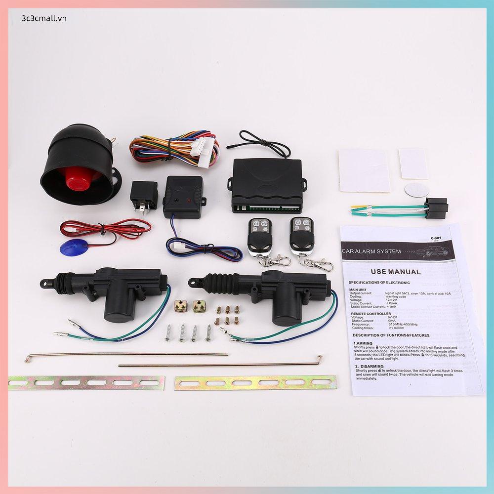 ⚡chất lượng cao⚡Car Alarm Remote Control System 2 Door Central Door Lock Locking Kit Set | BigBuy360 - bigbuy360.vn