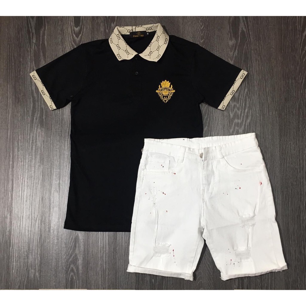 Áo thun nam polo tay ngắn có cổ thêu logo vải cotton co dãn mẫu mới đẹp cao cấp AHFASHION | BigBuy360 - bigbuy360.vn