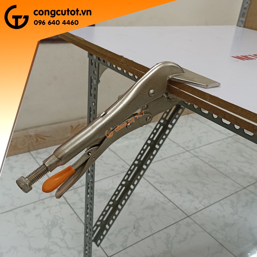 Kìm chết mỏ dẹt 10inch 250mm Kapusi K-8273