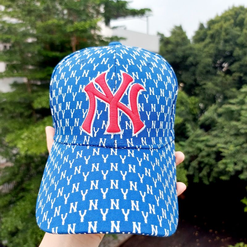 🧢Mũ nón kết 𝐌𝐋𝐁 thêu nổi chữ NY màu xanh cao cấp trend 2022