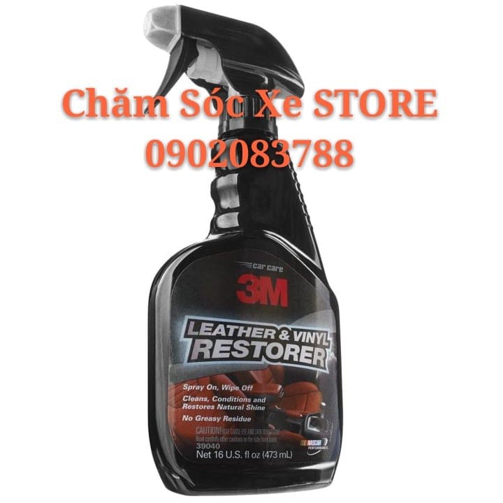 Chai đánh bóng và bảo vệ da 3M- 39040- 3M- Leather Vinyl Restorer