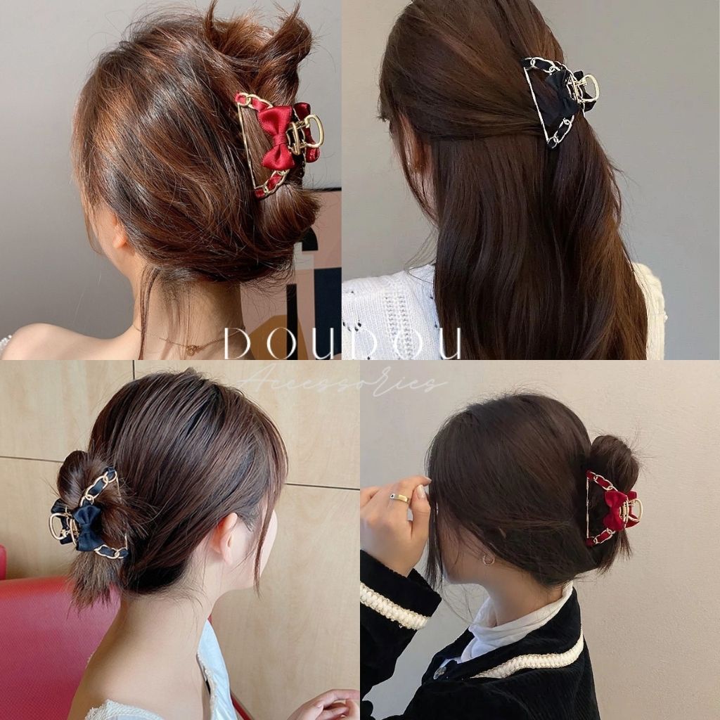 (XẢ KHO THANH LÝ) Phụ kiện tóc Doudou Cặp tóc Kẹp càng cua charm rơi tiểu thư thần tiên tỷ tỷ xinh xắn đáng yêu ZJ025