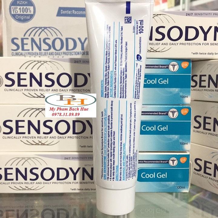 Kem Đánh Răng Danh Cho Răng Ê Buốt Sensodyne Cool Gel - 100ml