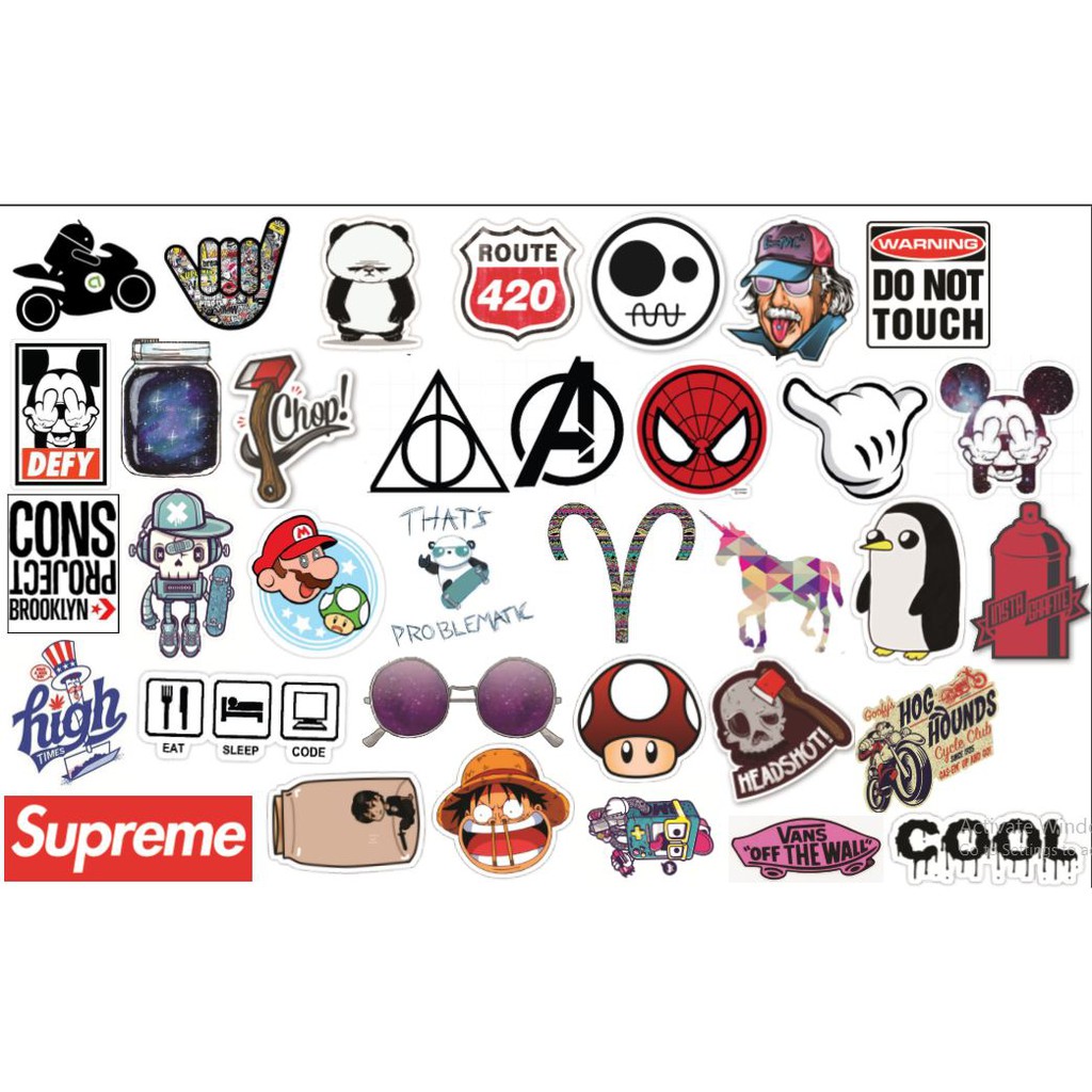 STICKER dán Vali, xe, barber shop, Mũ bảo hiểm , macbook, đàn, tường... Nhập mã GIẢM GIÁ 15k khi mua từ 3 set