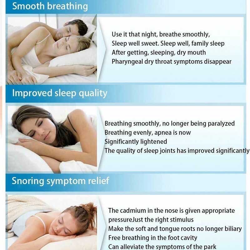 Dụng cụ kẹp mũi chống ngáy khi ngủ, cố định hàm, lọc không khí, giảm tối đa tiếng ồn do ngáy ngủ, hạn chế nghiến răng